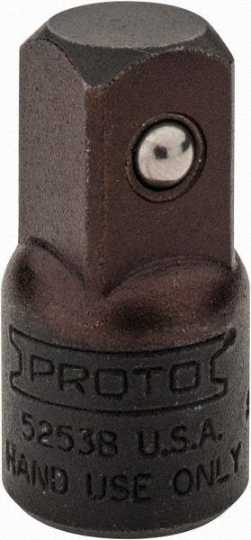 Proto - 1/2 Male 3/8 Female Drive Adapter - 1-7/16" OAL - Eagle Tool & Supply