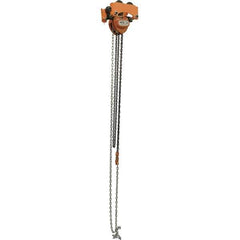 Vestil - 0.5 Ton Capacity Low Headroom Geared Trolley - 2" to 6" Flange Width - Eagle Tool & Supply