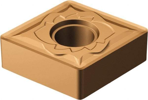 Sandvik Coromant - CNMG644 SMR Grade 1115 Carbide Turning Insert - TiAlN/AlCr2O3 Finish, 80° Diamond, 3/4" Inscr Circle, 1/4" Thick, 1/16" Corner Radius - Eagle Tool & Supply
