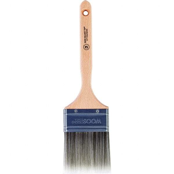 Wooster Brush - 3" Flat Synthetic Sash Brush - 2-15/16" Bristle Length, 7.44" Wood Fluted Handle - Eagle Tool & Supply