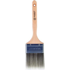 Wooster Brush - 3" Flat Synthetic Sash Brush - 2-15/16" Bristle Length, 7.44" Wood Fluted Handle - Eagle Tool & Supply