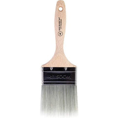 Wooster Brush - 3" Flat Synthetic Varnish Brush - 2-15/16" Bristle Length, 5.81" Wood Beavertail Handle - Eagle Tool & Supply