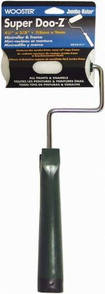 Wooster Brush - 3/8" Nap, Mini Roller & Frame Combo - 4-1/2" Wide, Includes Roller Cover & Frame - Eagle Tool & Supply