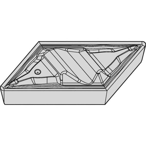 Kennametal - NPGR52 FP Grade KCP10 Carbide Turning Insert - TiCN/Al2O3 Finish, Parallelogram, 1/8" Thick, 1/32" Corner Radius - Eagle Tool & Supply