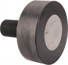 Accurate Bushing - 8" Roller Diam x 3" Width, 2-1/2" Stud Diam x 5-1/2" Length, Plain Stud Load Runner - Carbon Steel, 3-1/4" Thread Length, 2-1/2-12 Thread, 8-1/2" OAL, 35,800 Lb Dynamic Cap, 62,000 Lb Static Cap - Eagle Tool & Supply