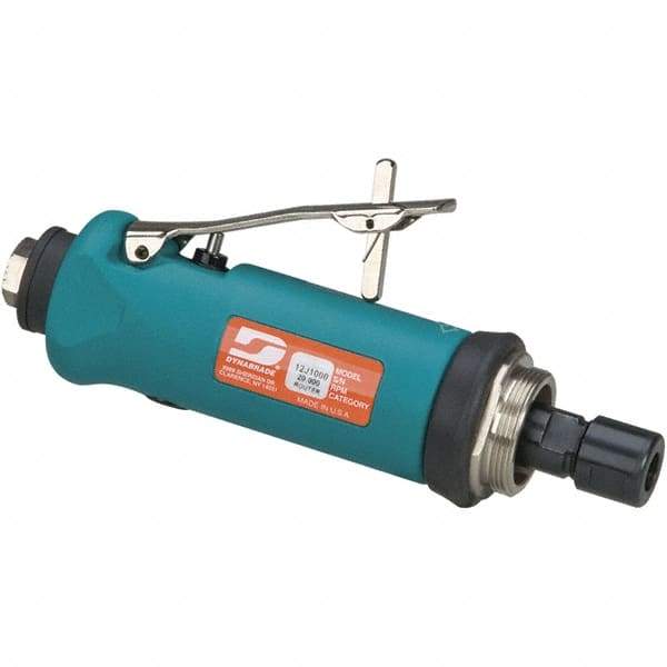 Dynabrade - 1/4 Inch Collet, 0.7 hp, 20,000 RPM Compact Router Motor - 1/4 NPT Inlet, 90 psi Air Pressure, 38 CFM - Eagle Tool & Supply