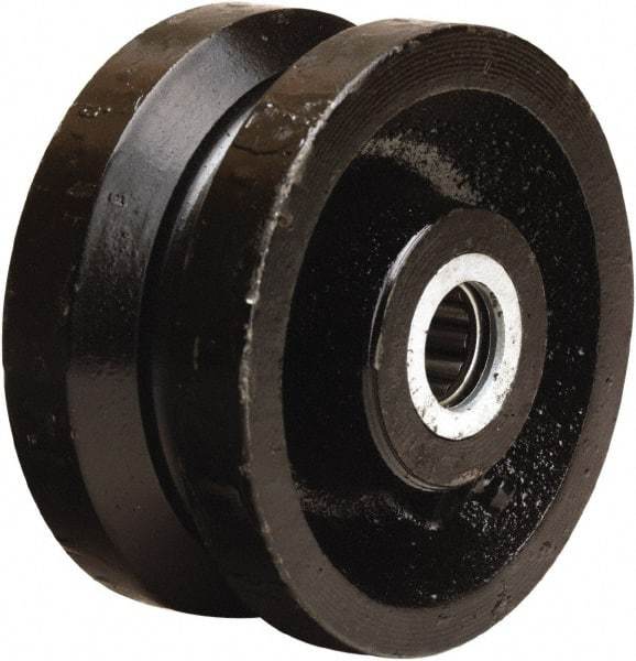 Hamilton - 4 Inch Diameter x 2 Inch Wide, Cast Iron Caster Wheel - 800 Lb. Capacity, 2-3/16 Inch Hub Length, 1-3/16 Inch Axle Diameter, Plain Bore Bearing - Eagle Tool & Supply
