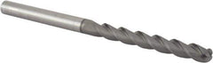 Accupro - 3/8" Diam, 3" LOC, 3 Flute Solid Carbide Ball End Mill - nACRo Finish, Single End, 6" OAL, 3/8" Shank Diam, Spiral Flute - Eagle Tool & Supply