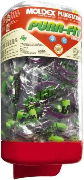 Moldex - Pull Out Disposable with 33 dB Earplugs - Bright Green Earplugs, 150 Pairs, Wall Mount - Eagle Tool & Supply