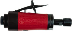 Chicago Pneumatic - 1/4" Collet, Straight Handle, Air Angle Die Grinder - 30,000 RPM, Rear Exhaust, 19 CFM, 0.4 hp, 90 psi, 6.35mm Inlet - Eagle Tool & Supply