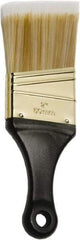 Ability One - 3" Flat Synthetic Sash Brush - 2" Bristle Length, 3" Short Handle - Eagle Tool & Supply