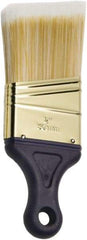 Ability One - 2-1/2" Flat Synthetic Sash Brush - 2" Bristle Length, 2-3/8" Short Handle - Eagle Tool & Supply