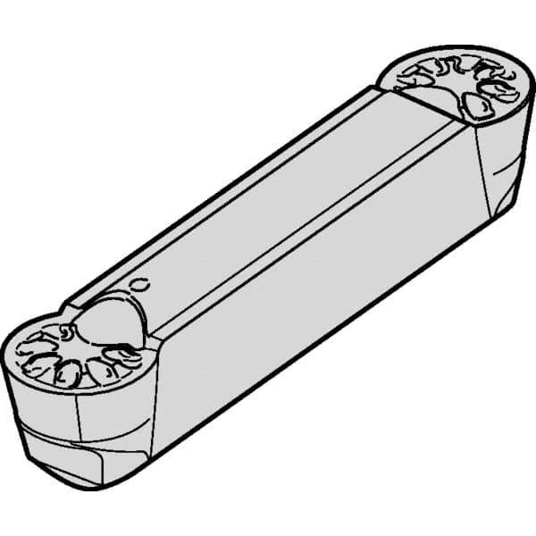 Kennametal - 0305A4R-U GUP Grade KCU10, 3.05mm Cutting Width Carbide Grooving Insert - Neutral, 1.5mm Corner Radius - Eagle Tool & Supply