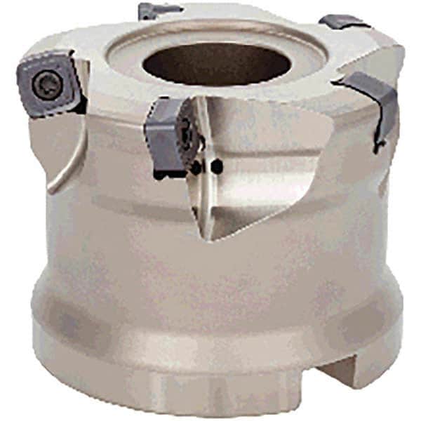 Tungaloy - 50mm Cut Diam, 22mm Arbor Hole, Indexable High-Feed Face Mill - Eagle Tool & Supply