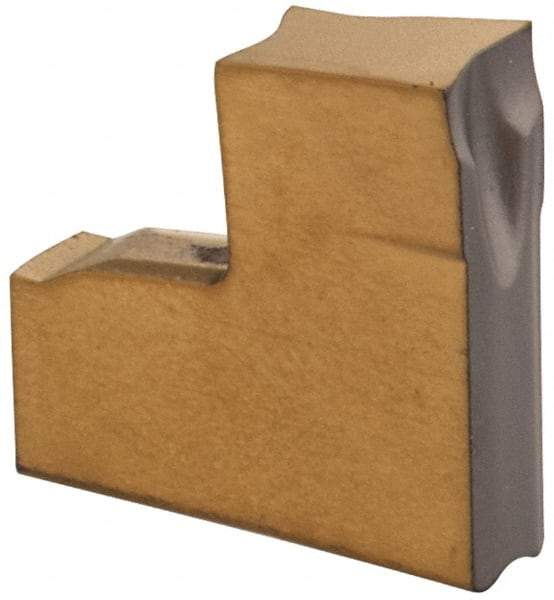 Iscar - TAG JS IC830 Grade, 0.0787" Cutting Width, Carbide Cutoff Insert - 6° Right Hand Lead Angle, 0.0008" Cnr Rad, TiAlN Coated, Single End - Eagle Tool & Supply