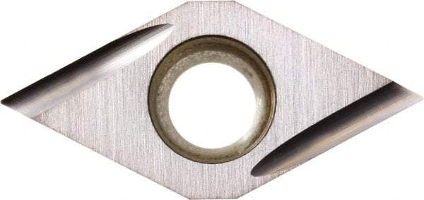 Kyocera - DCGT21.50.2 UC Grade PR1225 Carbide Turning Insert - Megacoat Finish, 55° Diamond, 1/4" Inscr Circle, 3/32" Thick, 0.004" Corner Radius - Eagle Tool & Supply