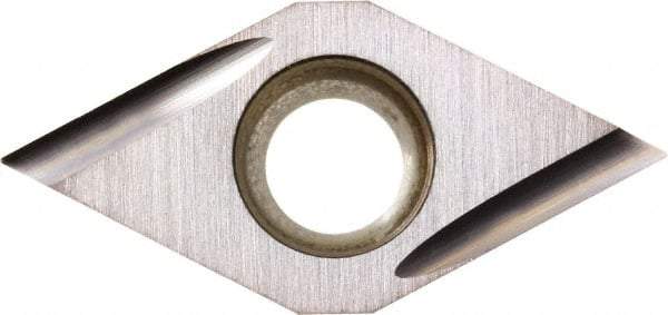 Kyocera - DCGT21.50.5 U Grade PR930 Carbide Turning Insert - TiCN Finish, 55° Diamond, 1/4" Inscr Circle, 3/32" Thick, 0.008" Corner Radius - Eagle Tool & Supply