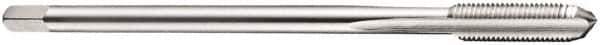 DORMER - M15x1.50 Metric Fine 6H 4 Flute Bright Finish Cobalt Straight Flute Machine Tap - Bottoming, Right Hand Thread, 100mm OAL, 21mm Thread Length, Oversize - Eagle Tool & Supply