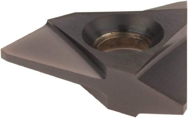 Tool-Flo - TNMC43 Acme Grade AC3R Internal/External On Edge Threading Insert - AlTiN Finish, 10" External TPI, 10" Internal TPI, 1/2" Inscribed Circle, Neutral Cut - Eagle Tool & Supply