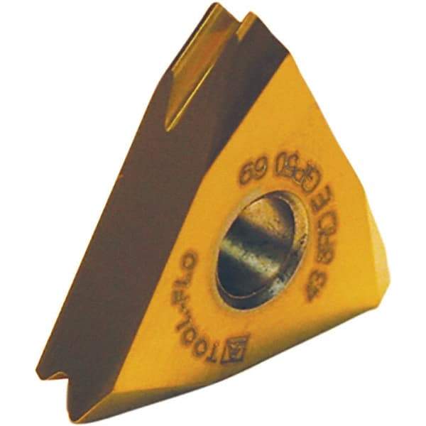 Tool-Flo - TNMA43 API Round Grade AC50D Internal On Edge Threading Insert - AlTiN Finish, 8" Internal TPI, 1/2" Inscribed Circle, Neutral Cut - Eagle Tool & Supply