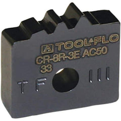 Tool-Flo - CR Grade AC50, External API Round Threading Insert - 8 TPI Ext Pitch, AlTiN Finish, Carbide - Eagle Tool & Supply