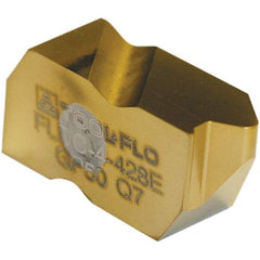 Tool-Flo - FLDC4 Grade AC50F, External API Rotary Shoulder Connections Threading Insert - 4 TPI Ext Pitch, AlTiN Finish, Carbide - Eagle Tool & Supply