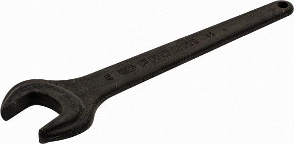 Facom - 46mm Standard Service Open End Wrench - 15-9/16" OAL, Single End, Black Finish, 15° Head Angle - Eagle Tool & Supply