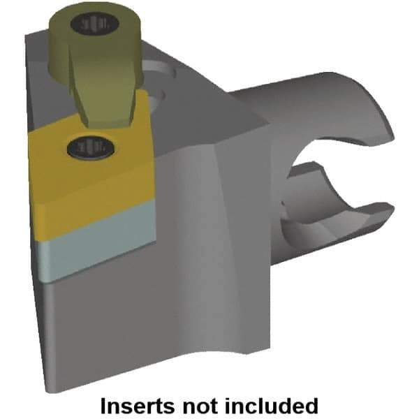 Kennametal - Right Hand Cut, Size KM20, DN.. Insert Compatiblity, Modular Turning & Profiling Cutting Unit Head - 12.5mm Ctr to Cutting Edge, 25mm Head Length, Series KM Mini - Eagle Tool & Supply