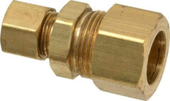 Parker - 5/8 x 3/8" OD, Brass Reducer - -65 to 250°F, Comp x Comp Ends - Eagle Tool & Supply