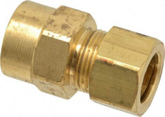Parker - 5/8" OD, Brass Female Connector - 150 Max Working psi, -65 to 250°F, Comp x FNPT Ends - Eagle Tool & Supply