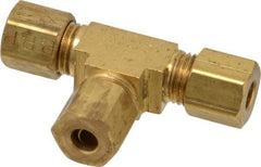 Parker - 3/16" OD, Brass Union Tee - 400 Max Working psi, -65 to 250°F, Comp x Comp x Comp Ends - Eagle Tool & Supply