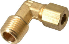 Parker - 1/4" OD, Brass Male Elbow - 300 Max Working psi, -65 to 250°F, Comp x MNPT Ends - Eagle Tool & Supply