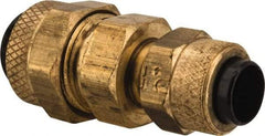Parker - 3/8 x 1/4" OD, Brass Union - 150 Max Working psi, 0 to 150°F, Comp x Comp Ends - Eagle Tool & Supply