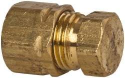 Parker - 1/4" OD, Brass Plug - 1,400 Max Working psi, -65 to 250°F, - Eagle Tool & Supply