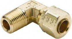 Parker - 3/4" OD, Brass Male Elbow - 550 Max Working psi, -65 to 250°F, Comp x MNPT Ends - Eagle Tool & Supply