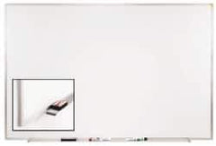 Ghent - 36-1/2" High x 48-1/2" Wide Porcelain on Steel Magnetic Marker Board - Aluminum Frame, 1.88" Deep - Eagle Tool & Supply