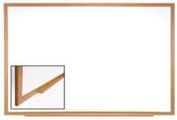 Ghent - 36-5/8" High x 48-1/2" Wide Porcelain on Steel Magnetic Marker Board with Wood Frame - Wood Frame, 1-3/4" Deep - Eagle Tool & Supply
