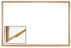 Ghent - 36-5/8" High x 48-1/2" Wide Porcelain on Steel Magnetic Marker Board with Wood Frame - Wood Frame, 1-3/4" Deep - Eagle Tool & Supply