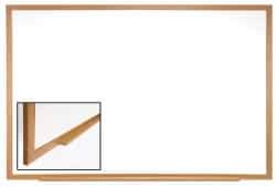Ghent - 24-5/8" High x 36-5/8" Wide Porcelain on Steel Magnetic Marker Board with Wood Frame - Wood Frame, 1-3/4" Deep - Eagle Tool & Supply
