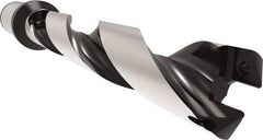 Allied Machine and Engineering - Series 29, 29 to 31.99mm Diam, 32mm Diam Straight Shank with Flange, Helical Flute Spade Drill - 159.9mm Max Depth, 200.1mm Body Length, 260.1mm OAL, Standard Length, Through Coolant - Eagle Tool & Supply