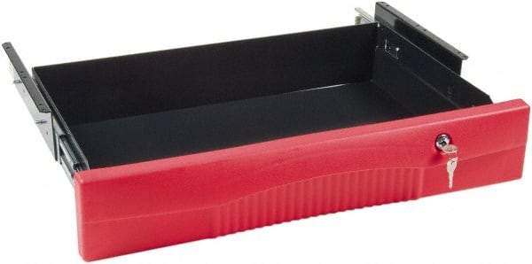 Rubbermaid - 25" Long x 4-5/8" High, Cart Drawer - Use with FG452088, FG454600, FG454610 - Eagle Tool & Supply