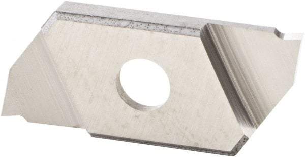 Kennametal - KPK1012 K1025P Grade, 0.0394" Cutting Width, Carbide Cutoff Insert - 6° Right Hand Lead Angle, Double End - Eagle Tool & Supply