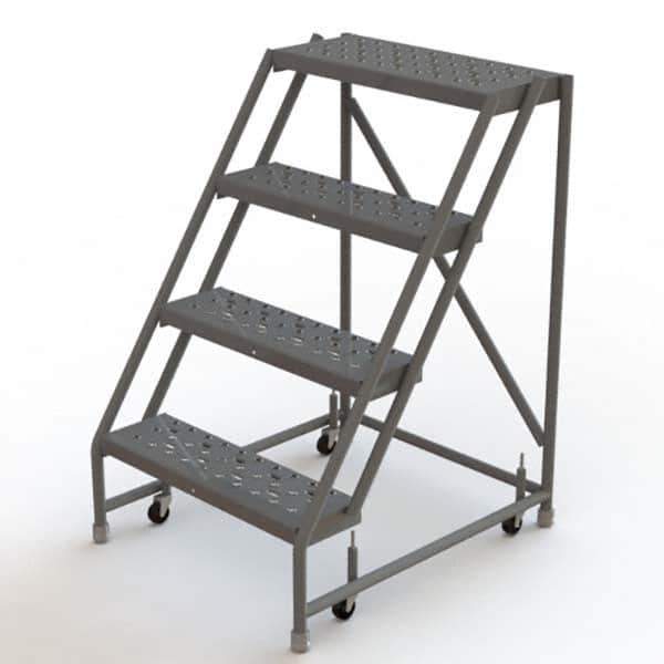 TRI-ARC - Rolling & Wall Mounted Ladders & Platforms Type: Rolling Warehouse Ladder Style: Rolling Platform Ladder - Eagle Tool & Supply