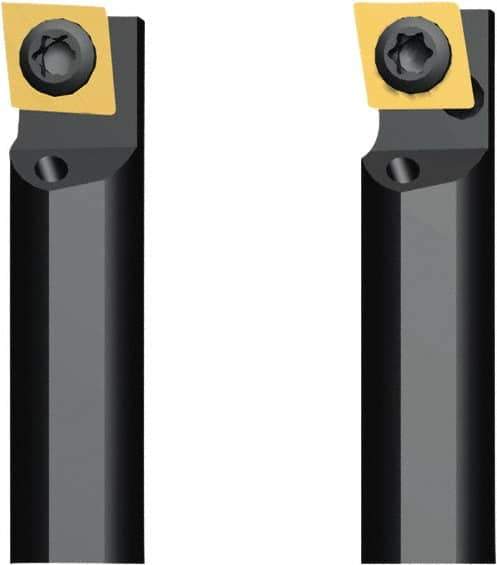 Seco - 6.5mm Min Bore Diam, 70mm OAL, 6mm Shank Diam, A-SCLD Indexable Boring Bar - 10.2mm Max Bore Depth, CDCB 04T0.. Insert, Screw Holding Method - Eagle Tool & Supply