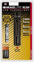Mag-Lite - LED Bulb, 200 Lumens, Industrial/Tactical Flashlight - Black Aluminum Body, 3 AAA Alkaline Batteries Included - Eagle Tool & Supply