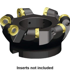 Kennametal - 180mm Cut Diam, 10mm Max Depth, 60mm Arbor Hole, 9 Inserts, RCGX 2006... Insert Style, Indexable Copy Face Mill - KSRM Cutter Style, 10,700 Max RPM, 63mm High, Through Coolant, Series KSRM - Eagle Tool & Supply