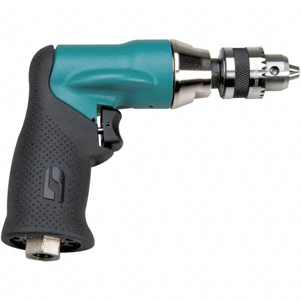 Dynabrade - 1/4" Keyed Chuck - Pistol Grip Handle, 500 RPM, 23 CFM, 0.4 hp - Eagle Tool & Supply