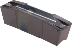 Iscar - 800E120GIF F Grade IC908, 8mm Cutting Width Carbide Grooving Insert - 27mm Max Depth of Cut, Neutral, 1.2mm Corner Radius, TiAlN Finish - Eagle Tool & Supply