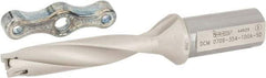 Iscar - 0.709 to 0.744" Diam, 5xD, 3.54" Max Depth, 1" Shank Diam, 6.47" OAL, Replaceable Tip Drill - IDI-SG, IDI-SK Insert, DCM Toolholder, Series ChamDrill - Eagle Tool & Supply