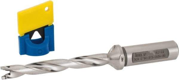 Iscar - 0.394" to 0.429" Diam, 8xD, 3.15" Max Depth, 5/8" Shank Diam, 5.68" OAL, Replaceable-Tip Drill - FCP, ICK, ICK-2M, ICM, ICP, iCP-2M Insert, 63104400 Toolholder, Series SumoCham - Eagle Tool & Supply
